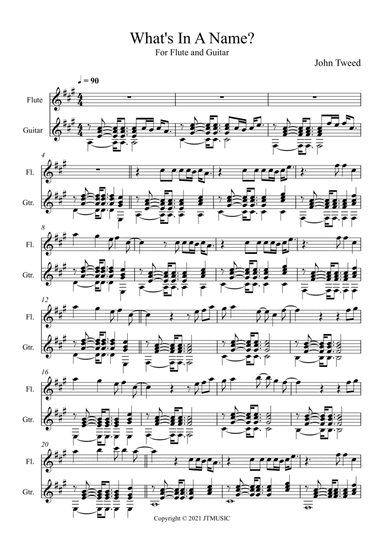 What's In A Name - Flute and Guitar