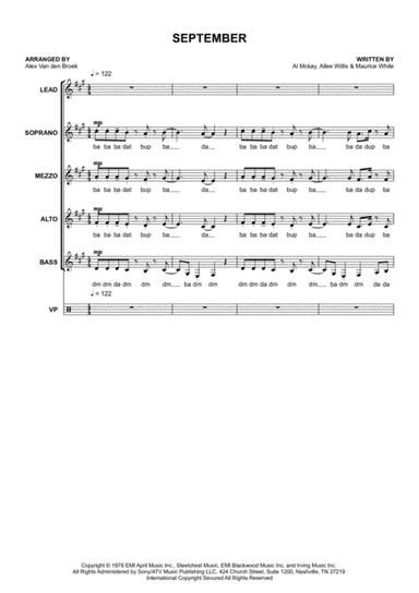 September (arr. Alex Van den Broek)