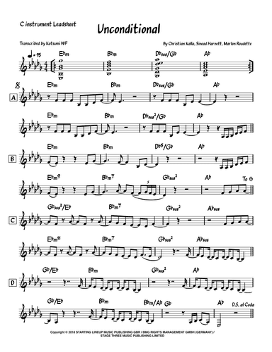 Unconditional (arr. Katsumi WF)