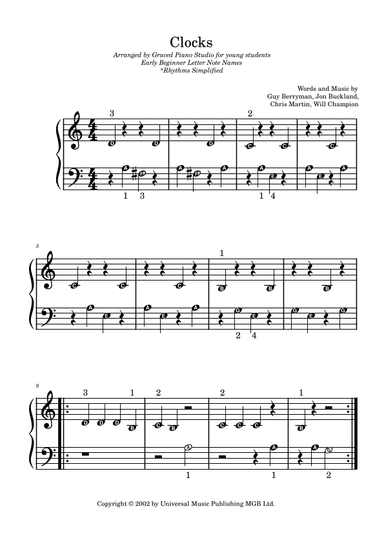 Clocks (arr. Graced Piano Studio)