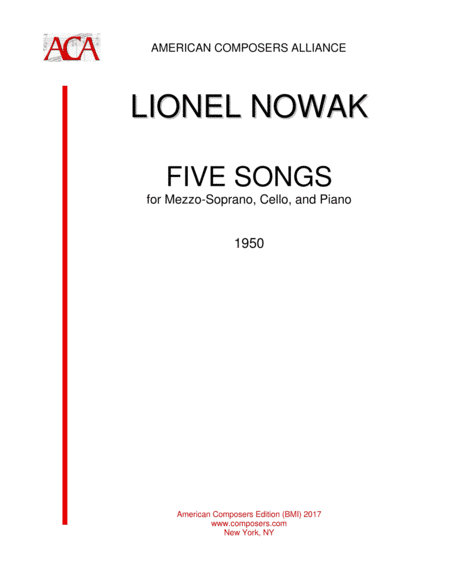 [NowakL] Five Songs