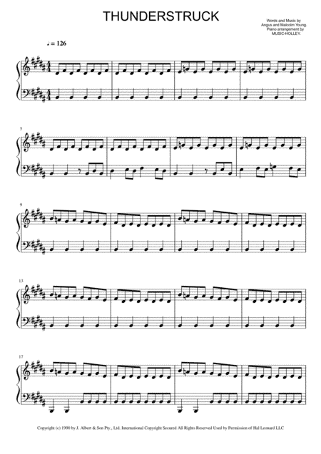Thunderstruck (arr. Music-holley)
