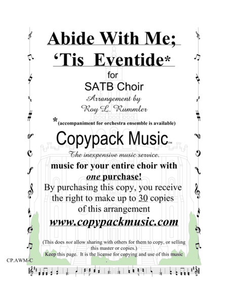 Abide With Me: 'Tis Eventide (arr. Roy L. Rummler)
