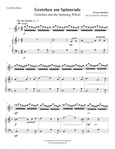 Gretchen am Spinnrade, for carillon duet (arr. Scott R. Hummel)
