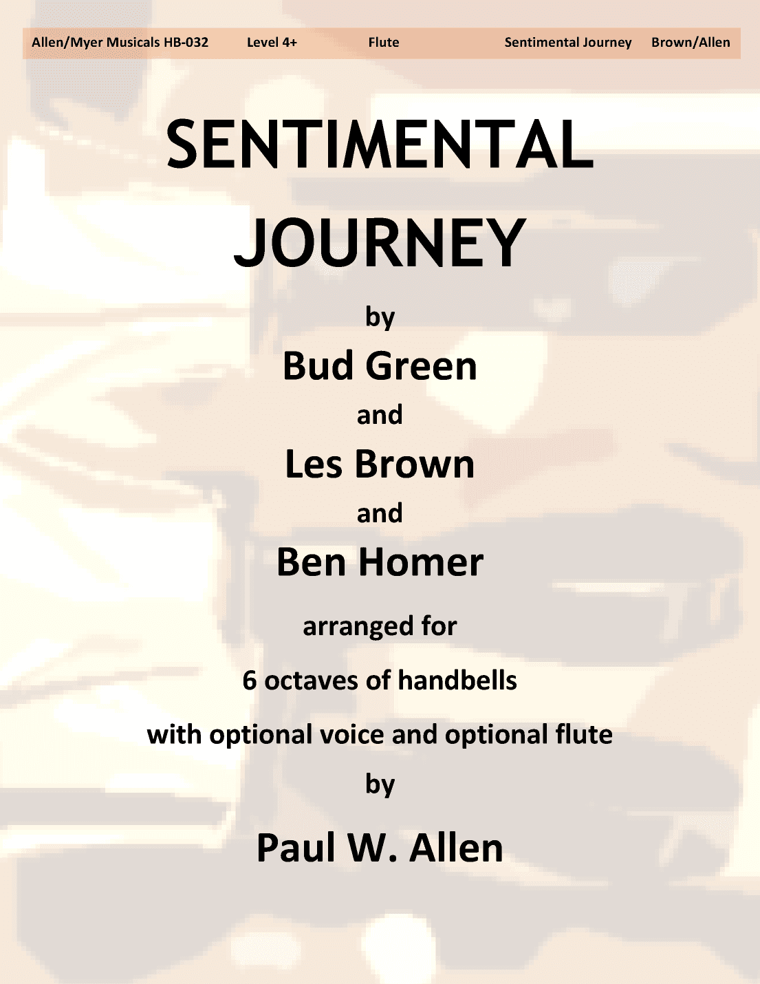 Sentimental Journey (arr. Paul W. Allen)