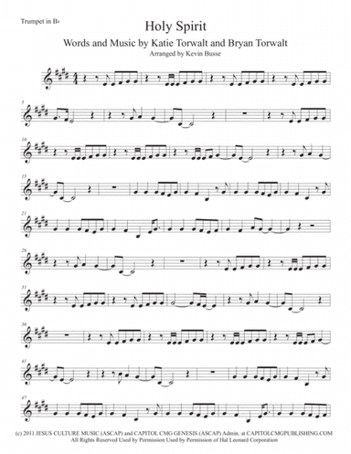 Holy Spirit (arr. Kevin Busse)
