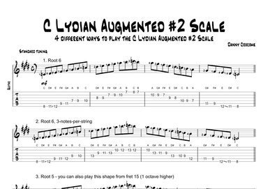 C Lydian Augmented #2 Scale (4 Ways to Play)