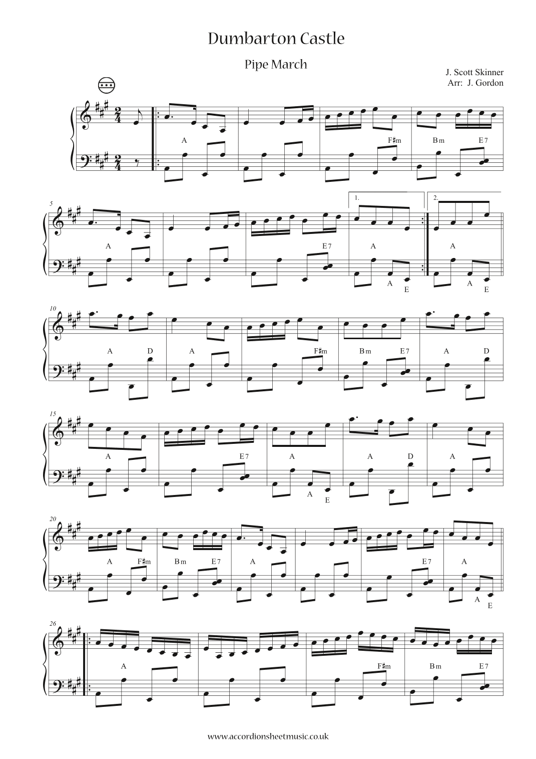 Dumbarton Castle (arr. Julia Gordon)
