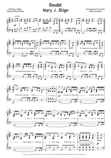Doubt (arr. Antje Günther)
