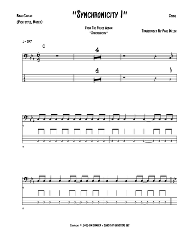 Synchronicity I (arr. P Welsh)