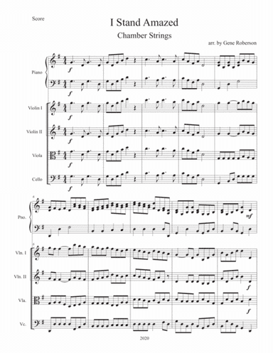 I Stand Amazed Chamber Strings (arr. Gene Roberson)