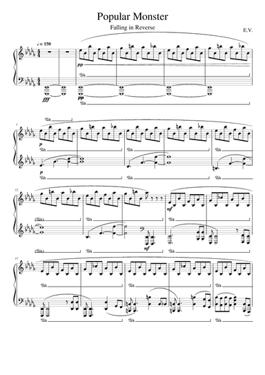 Popular Monster (arr. E. V.)