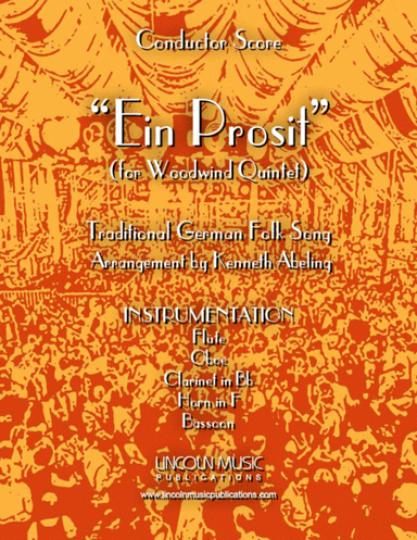 Ein Prosit (for Woodwind Quintet) (arr. Kenneth Abeling)