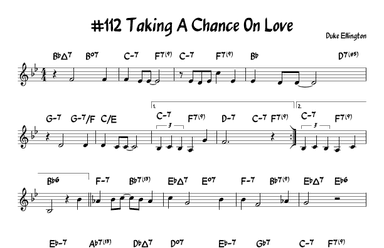 Taking A Chance On Love (arr. John Fries)