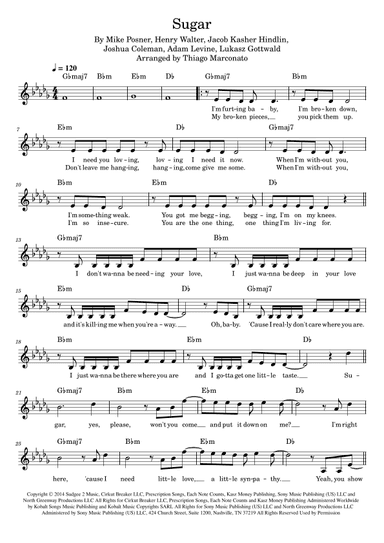 Sugar (arr. Thiago Marconato)
