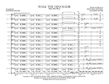 Walk The Dinosaur (arr. Matthew Killian)