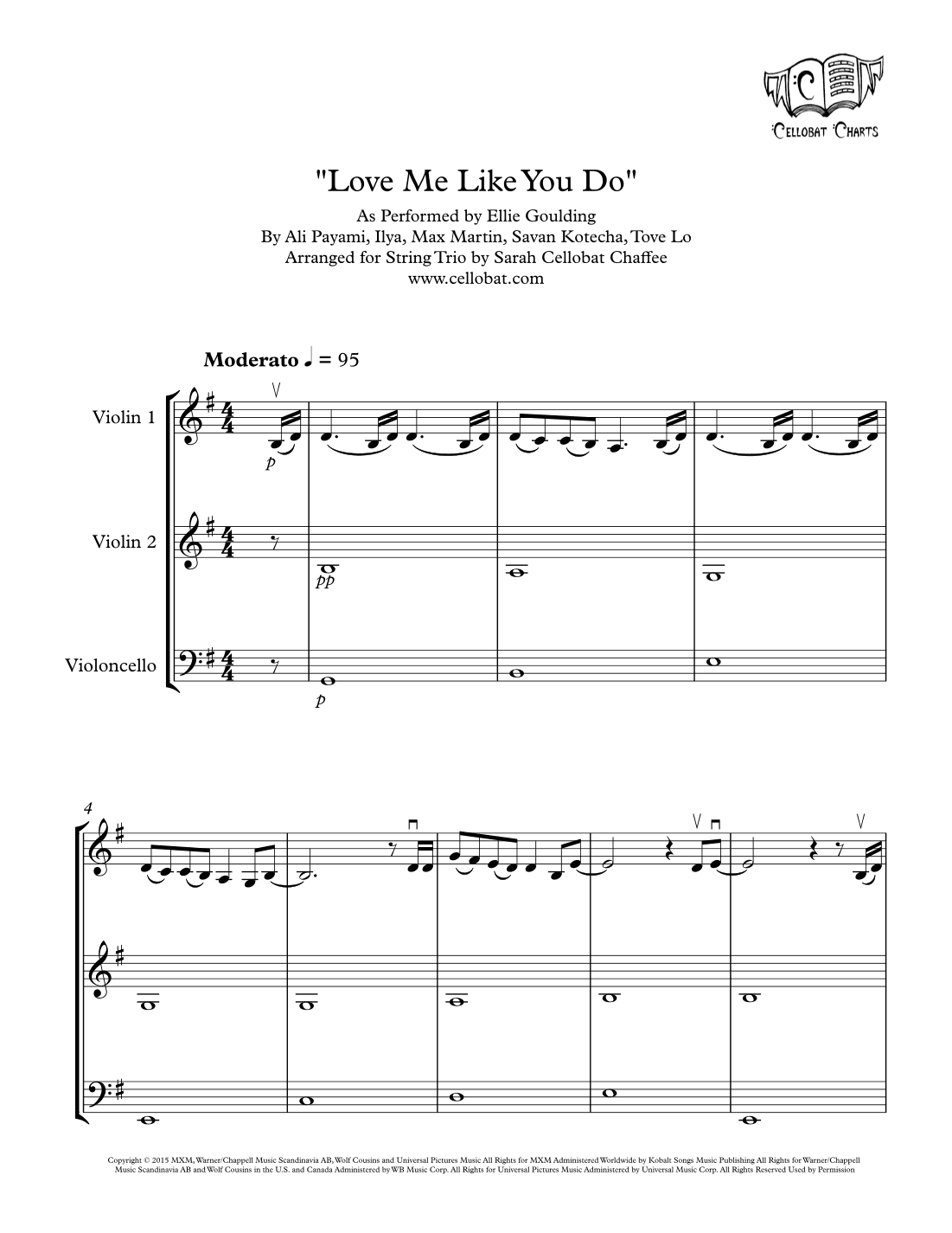 Love Me Like You Do (arr. Sarah Cellobat Chaffee)