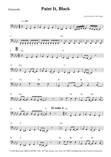 Paint It, Black (arr. Wesley S. SIlva)