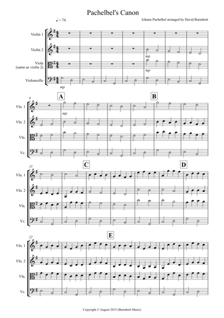Pachelbel's Canon for String Trio (arr. David Burndrett)