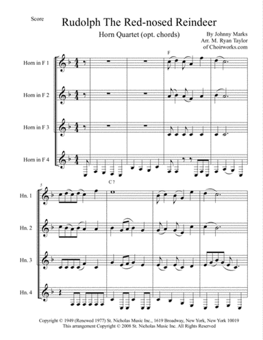 Rudolph The Red-nosed Reindeer (arr. M. Ryan Taylor)