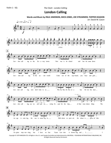 London Calling (arr. David W. Cason)