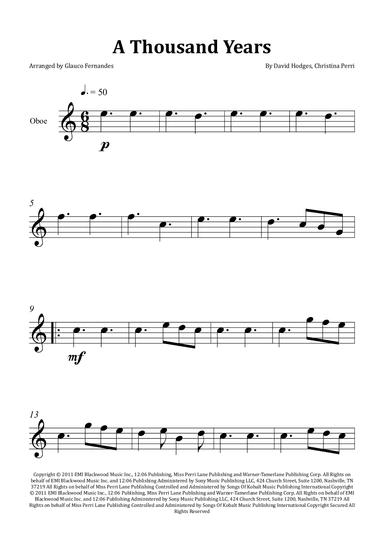 A Thousand Years (arr. Glauco Fernandes)