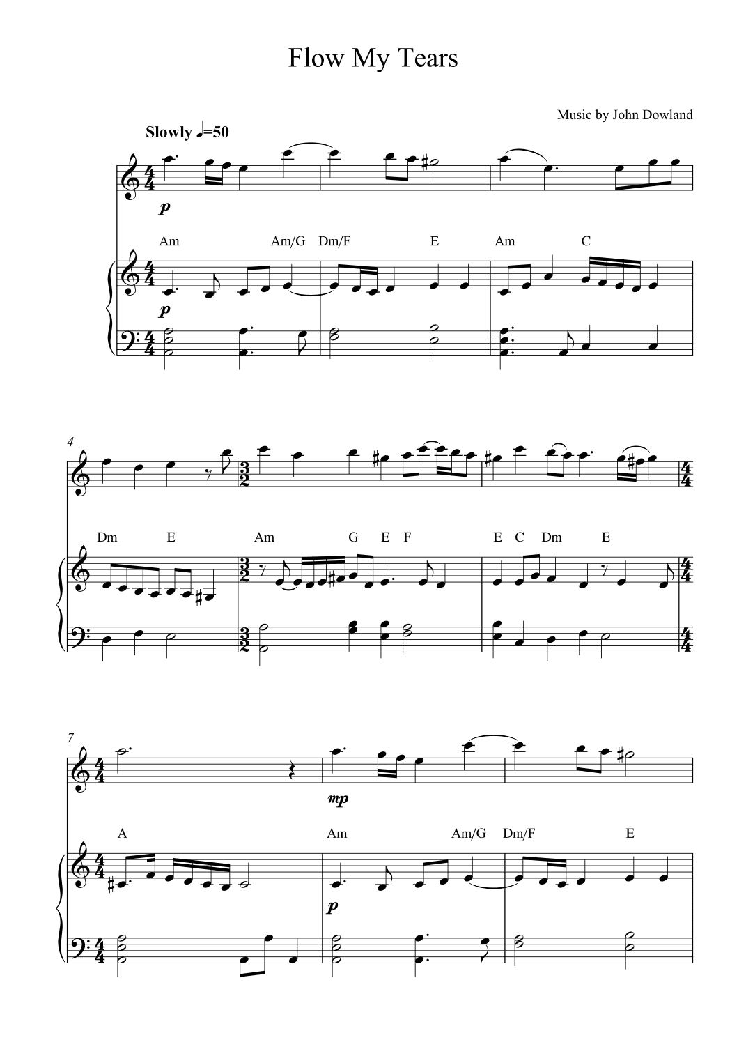 Flow My Tears (arr. Kaiserin Rebecca)