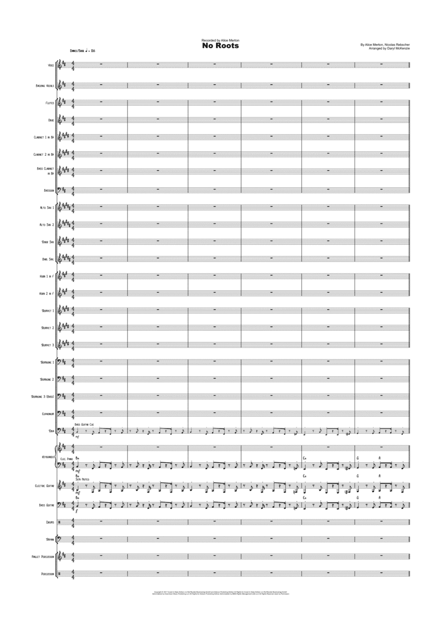 No Roots (arr. Daryl McKenzie)
