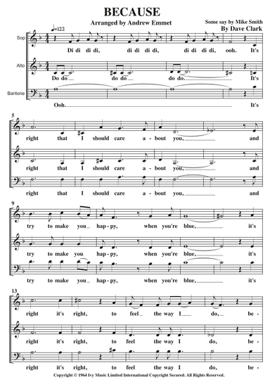 Because (arr. Andrew Emmet)