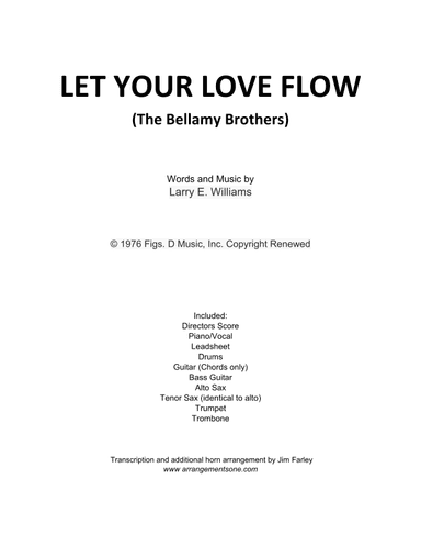 Let Your Love Flow (arr. Jim Farley)