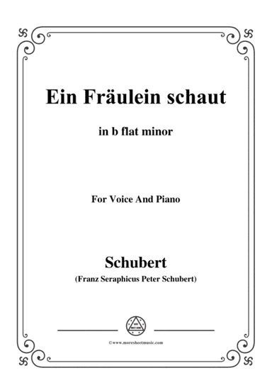 Schubert-Ballade(Ein Fräulein schaut)in b flat minor,Op.126,for Voice and Piano (arr. MSM)