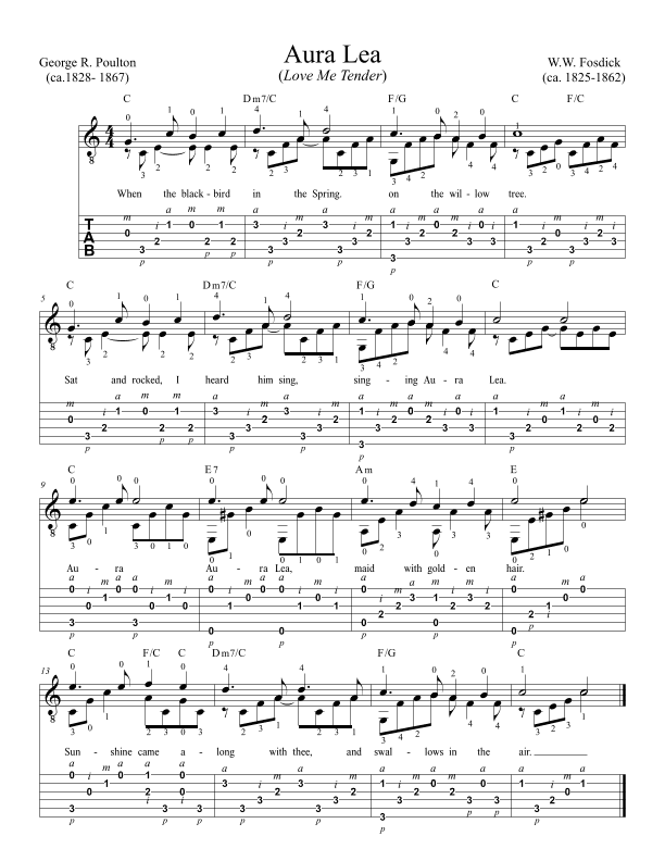 Aura Lea (arr. Dennis McCorkle)