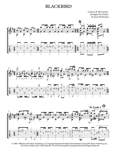 Blackbird (arr. Scott Sanchez)