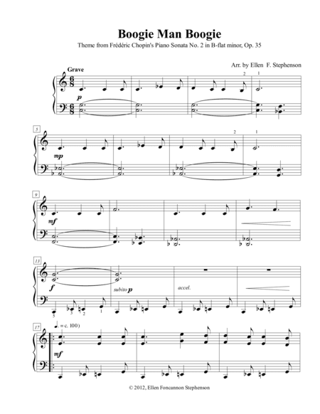 Boogie Man Boogie (arr. Ellen Foncannon Stephenson)