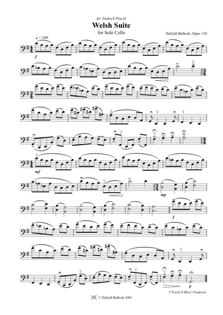 A Welsh Suite for Solo Cello