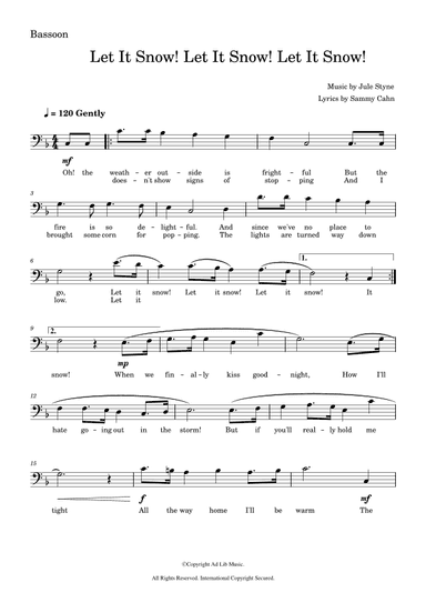 Let It Snow! Let It Snow! Let It Snow! (arr. Music Ad Lib)