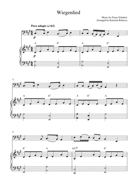Wiegenlied (arr. Kaiserin Rebecca)
