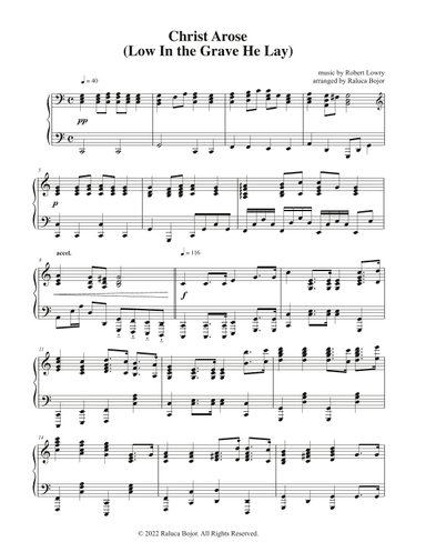 Christ Arose (Low In the Grave He Lay) (arr. Raluca Bojor)