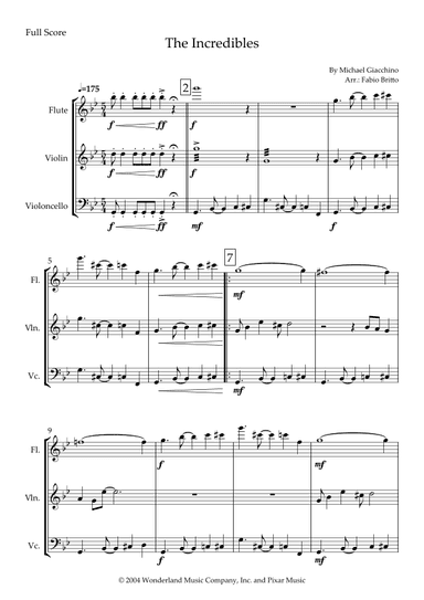 The Incredibles (main Theme) (arr. Fabio Britto)
