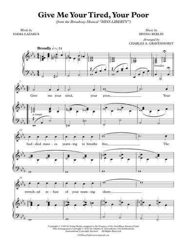 Give Me Your Tired, Your Poor (arr. Charles A. Gravenhorst)