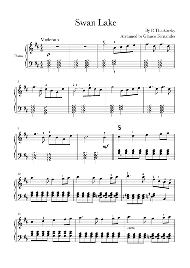 Swan Lake (arr. Glauco Fernandes)
