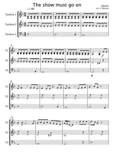 The Show Must Go On (arr. F. Brezzo)