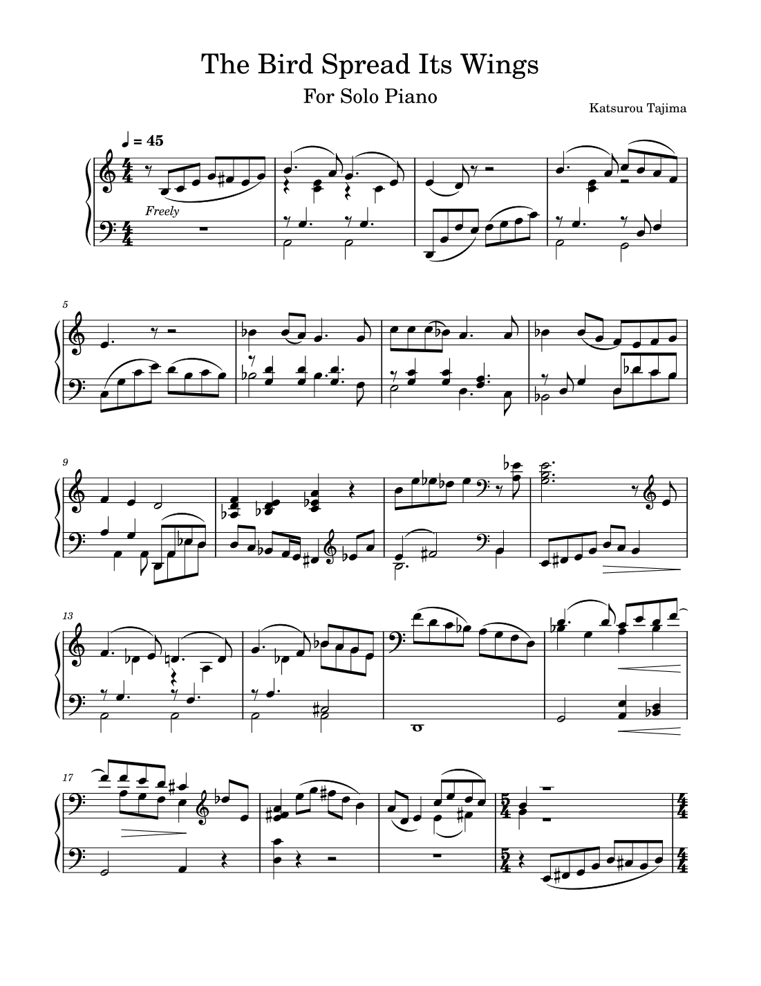 The Bird Spread Its Wings (arr. Brian Peeples)