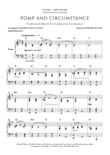 Pomp and Circumstance (arr. Danilo "Daca" Alves)