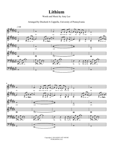 Lithium (arr. Andrew Pollen)