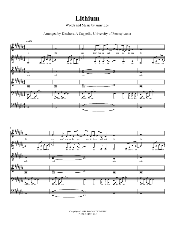Lithium (arr. Andrew Pollen)