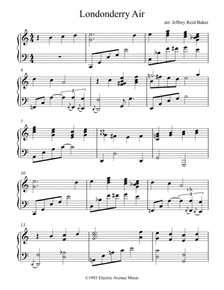 Londonderry Air (a/k/a Danny Boy) (arr. Jeffrey Reid Baker)