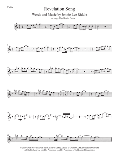 Revelation Song (arr. Kevin Busse)
