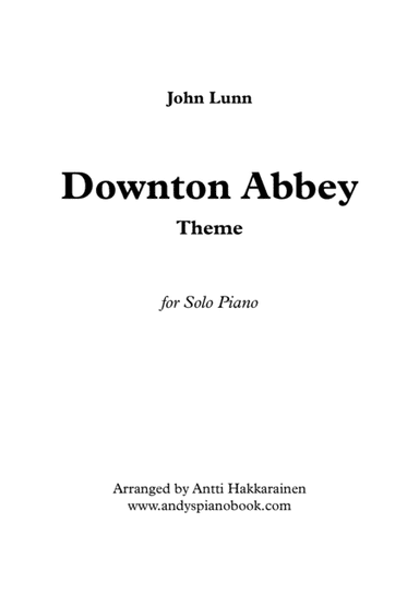 Downton Abbey (theme) (arr. Antti Hakkarainen)