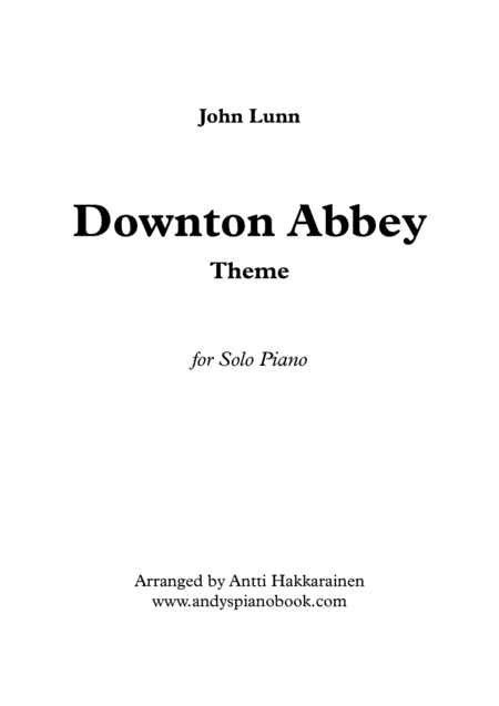 Downton Abbey (theme) (arr. Antti Hakkarainen)